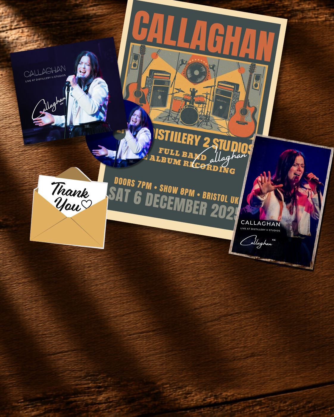 Callaghan live at Distillery 2 Studios (Supporter Package - Limited)